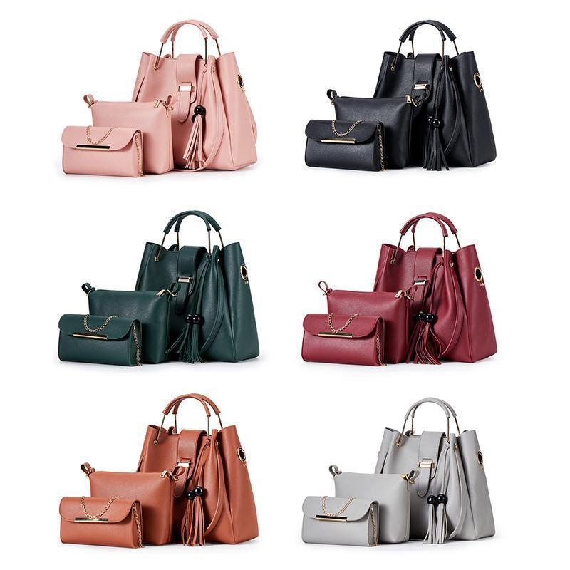 Ladies Fashion Purses and Handbags 3 PCS Sets - Image 7