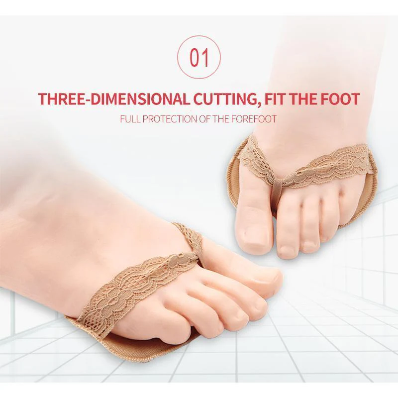 Ladies Forefoot Invisible High Heeled Shoes/Slip Resistant Half Yard Pads - Image 5