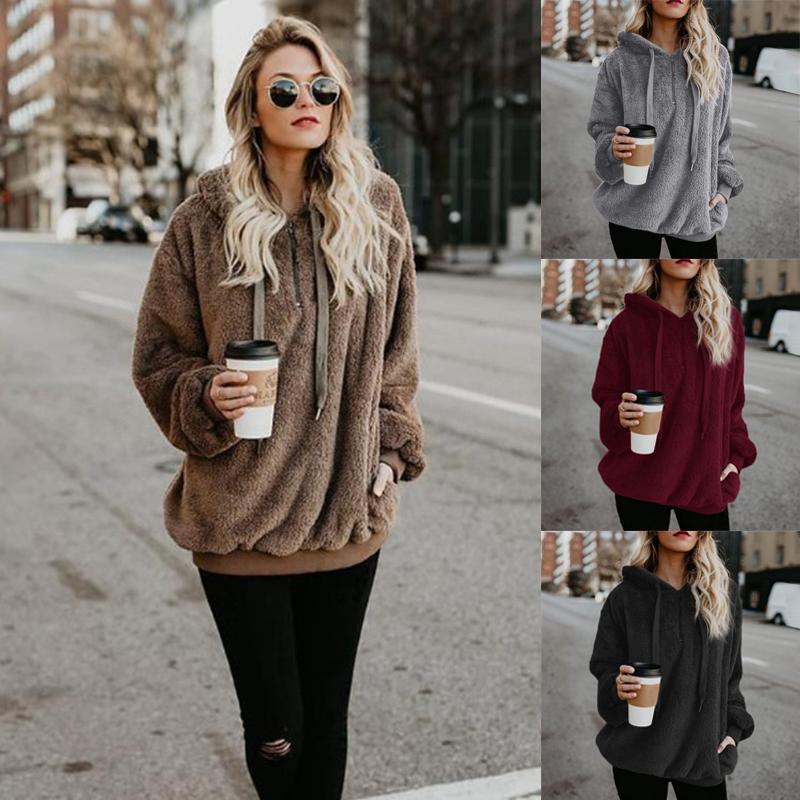 Ladies Hooded Sweatshirt Long Sleeves - Image 12
