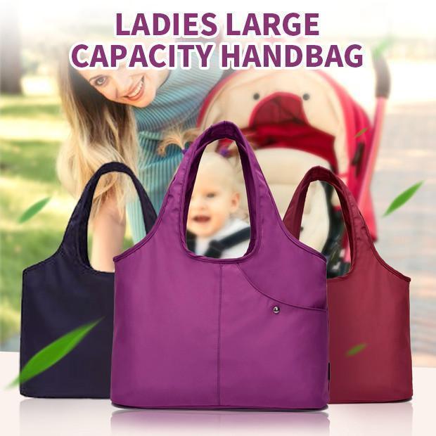 Ladies Large Capacity Handbag, Nylon Waterproof Shoulder Bag - Image 8
