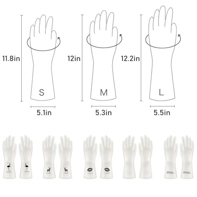 Household Dishwashing Gloves (10 Pairs) - Image 7