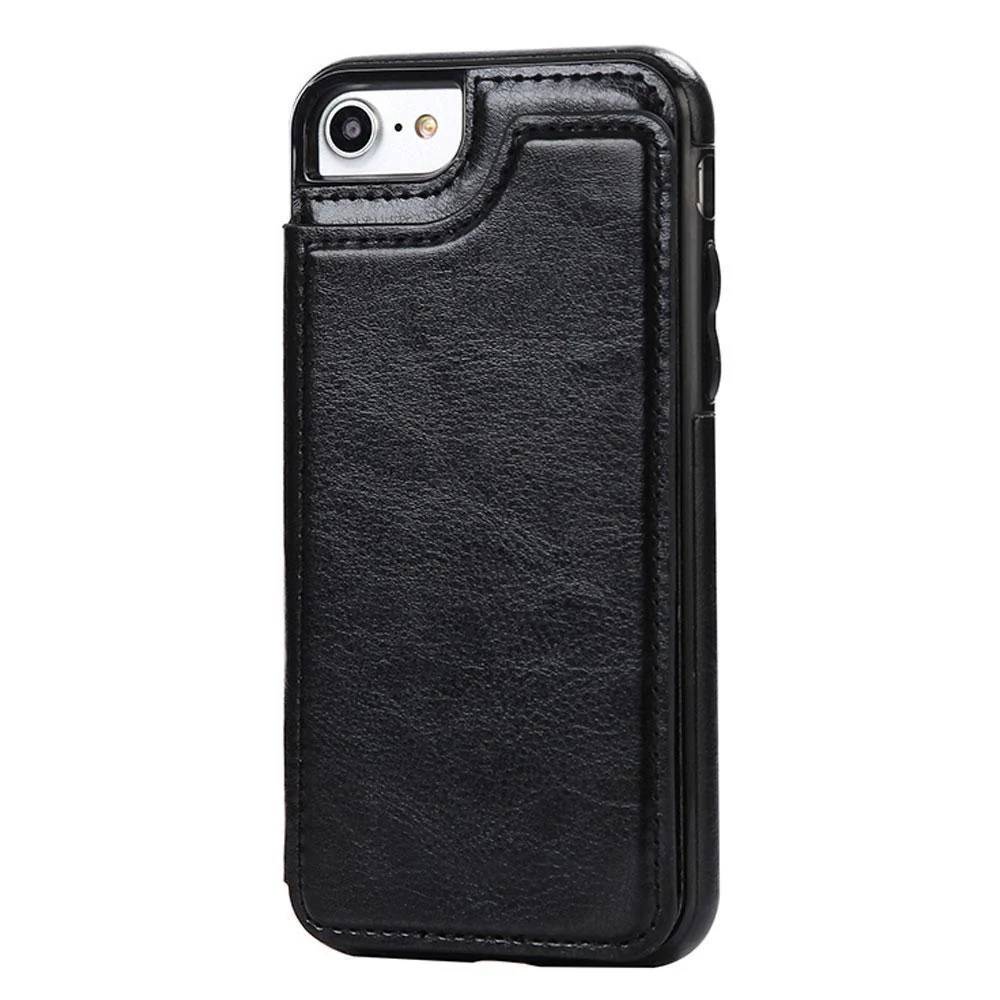 Leather Wallets Phone Case for iPhones, with card slots - Image 9