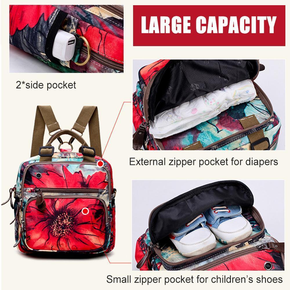 Leisure Style Flower Pattern Backpack - Image 5
