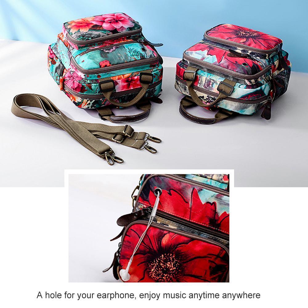 Leisure Style Flower Pattern Backpack - Image 7