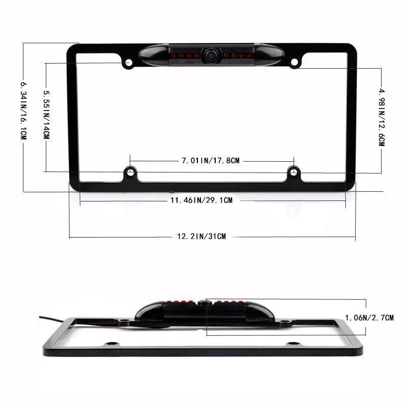 License Plate IR Car Rear View Backup Camera - Image 6