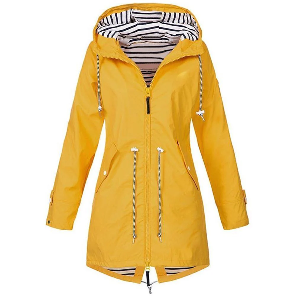 Long waterproof hooded jacket - Image 7