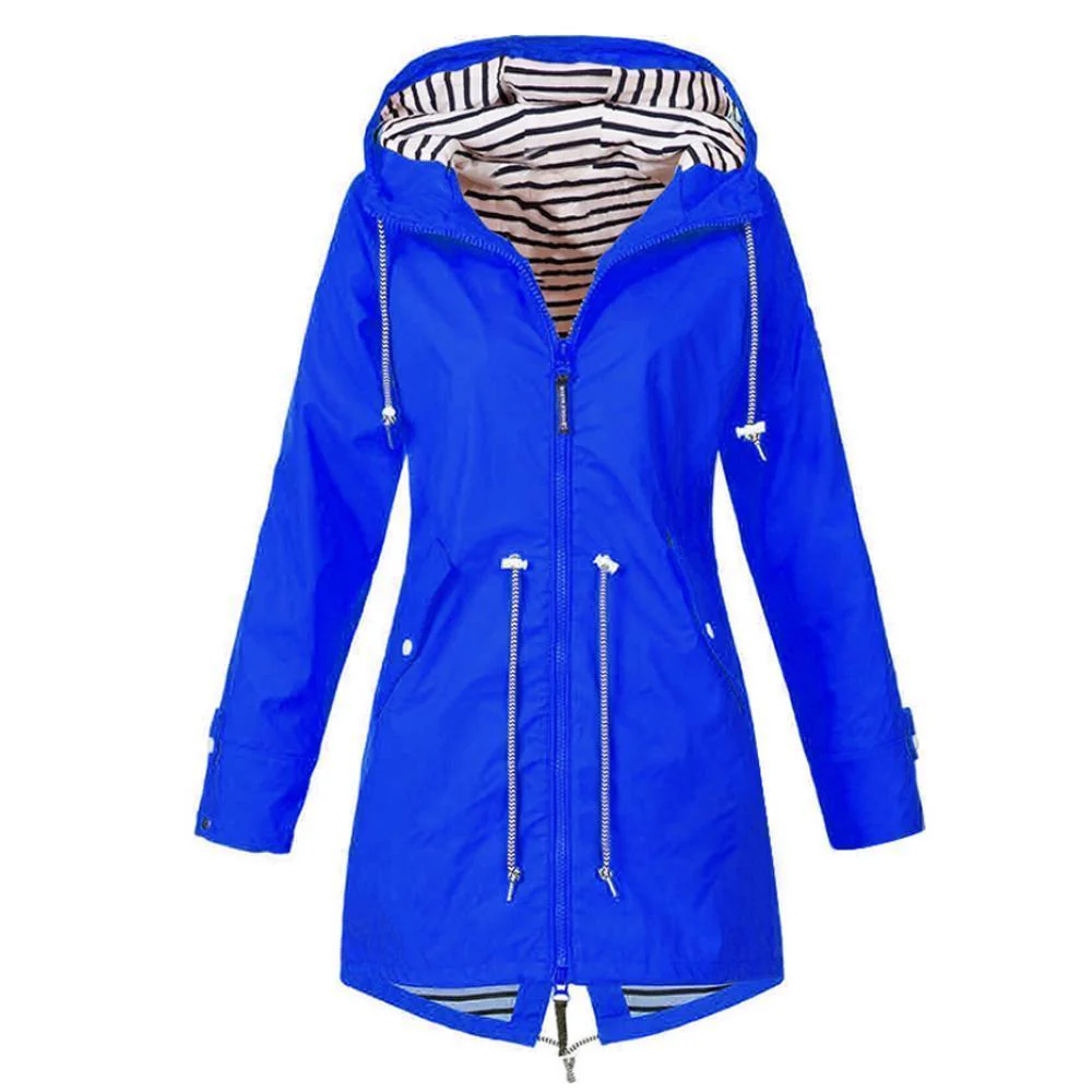 Long waterproof hooded jacket - Image 8