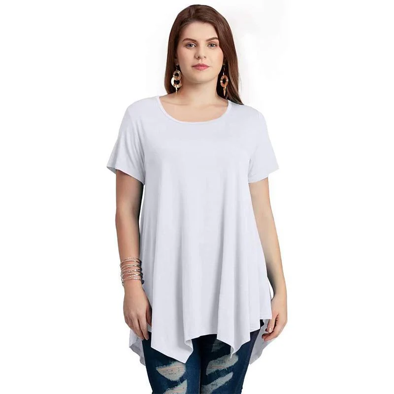 Loose fit comfortable panel T-shirt - Image 10