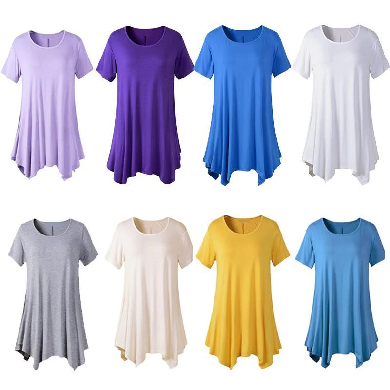 Loose fit comfortable panel T-shirt - Image 12