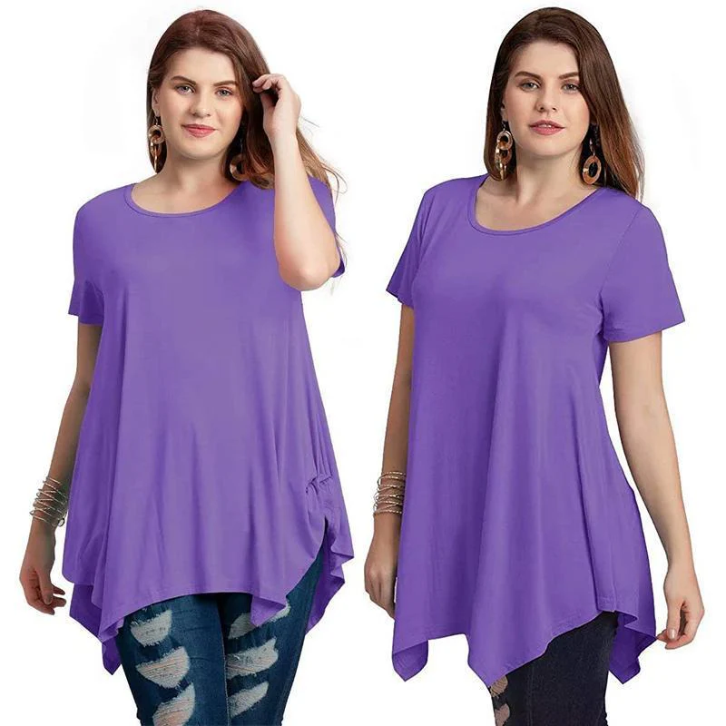 Loose fit comfortable panel T-shirt - Image 2