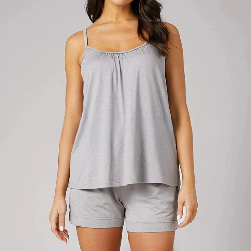 Loose-fitting Tank Top With Built-in Bra - Image 20