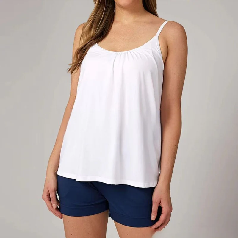Loose-fitting Tank Top With Built-in Bra - Image 21