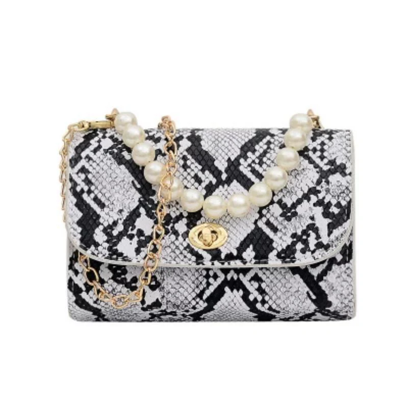 Luxury Designer Wild Serpentine Small Square Crossbody Bags - Image 2