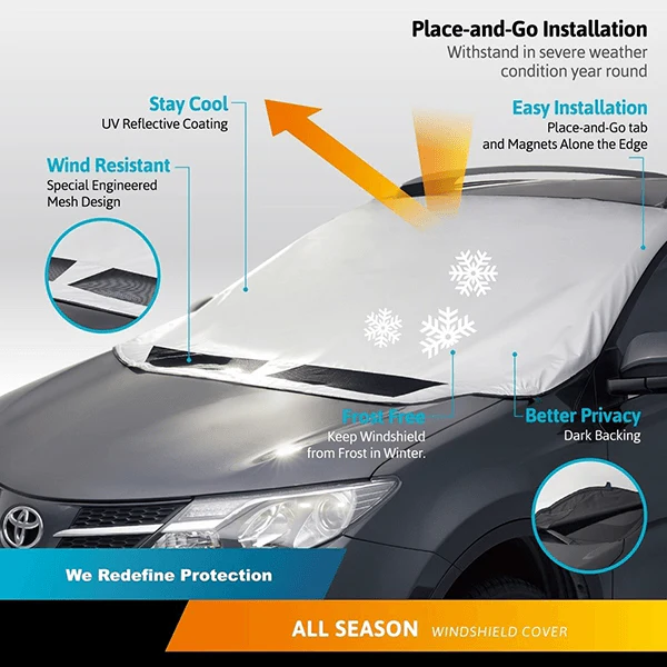 Magnetic Car Anti-snow Cover - Image 2
