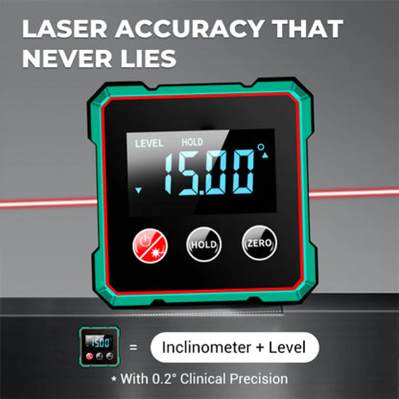 Magnetic Digital Angle Finder with Electronic Laser - Image 8
