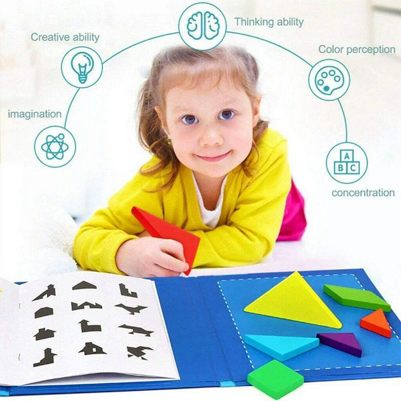 Magnetic Tangram Blocks Puzzle Game - Image 4