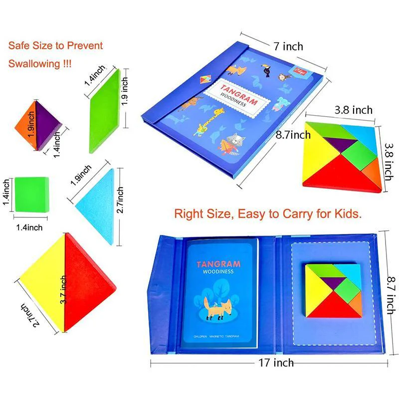 Magnetic Tangram Blocks Puzzle Game - Image 7