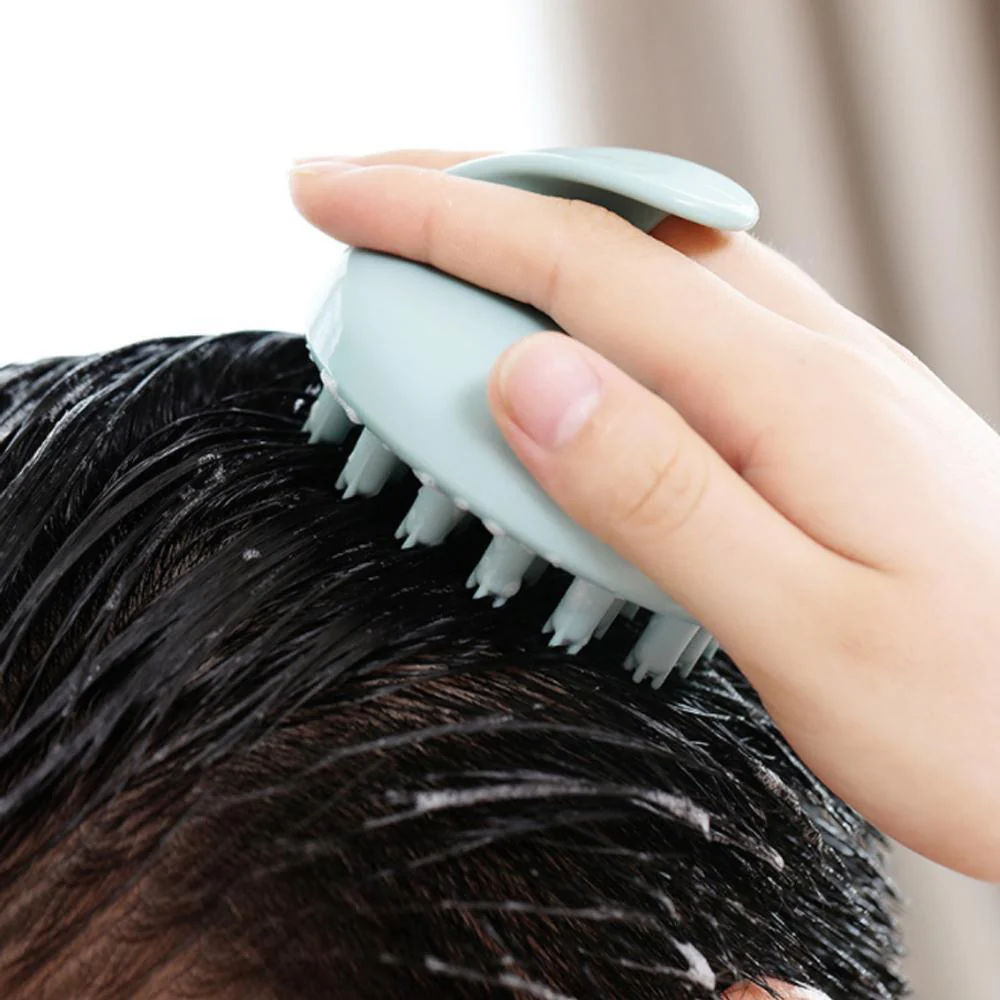 Manual Scalp Stress Relax Hair Shampoo Brush Head Massager - Image 4
