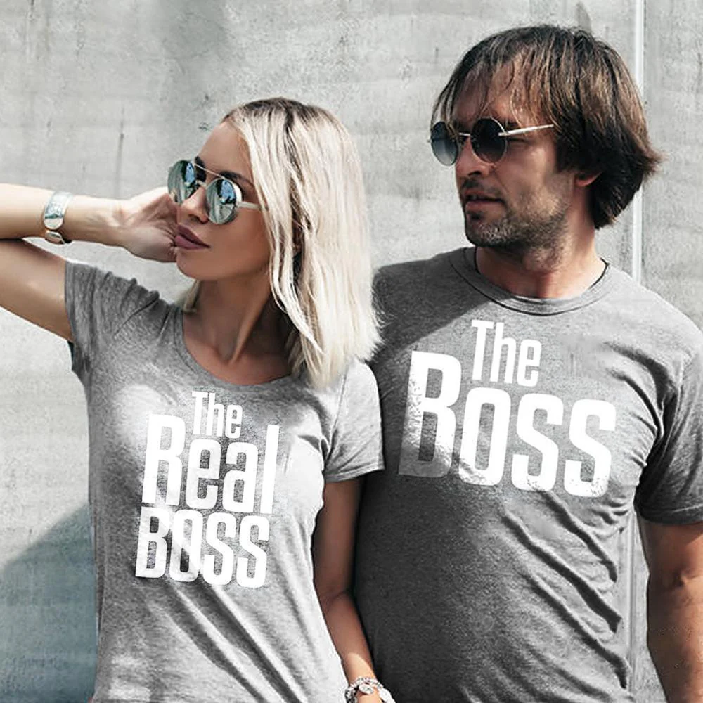 Matching Couple Shirts-The BOSS&The Real BOSS Shirts - Image 5