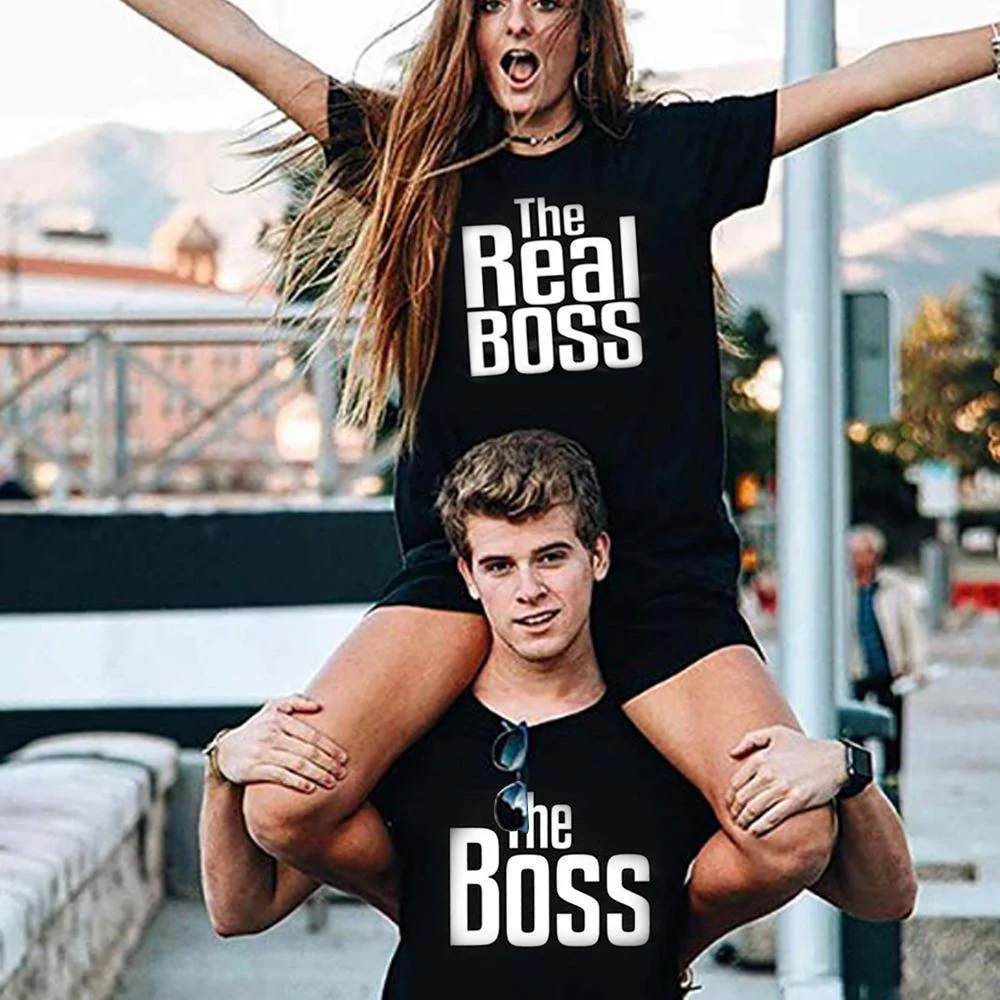 Matching Couple Shirts-The BOSS&The Real BOSS Shirts - Image 6