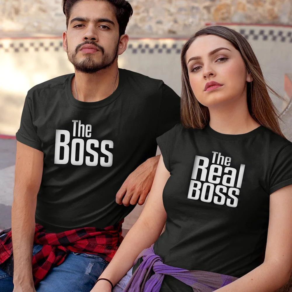 Matching Couple Shirts-The BOSS&The Real BOSS Shirts - Image 7