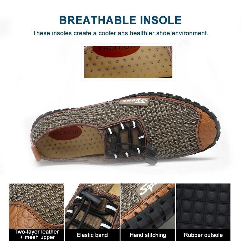 Men Trendy Summer Breathable Shoes - Image 10
