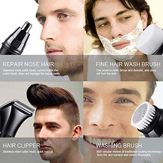 Men's 5 In 1 4D Rotary Shaver Rechargeable - Image 3