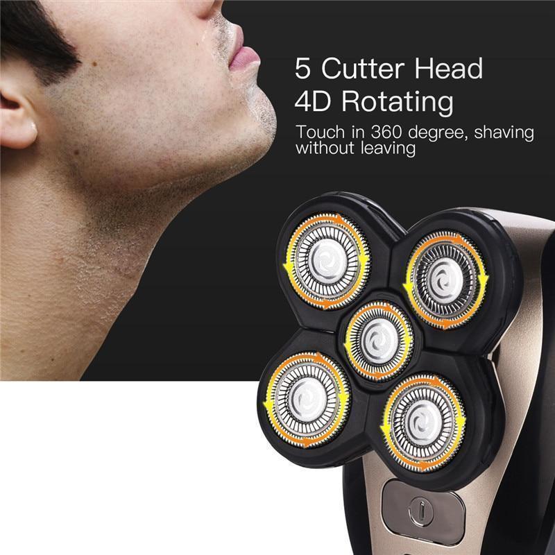 Men's 5 In 1 4D Rotary Shaver Rechargeable - Image 5