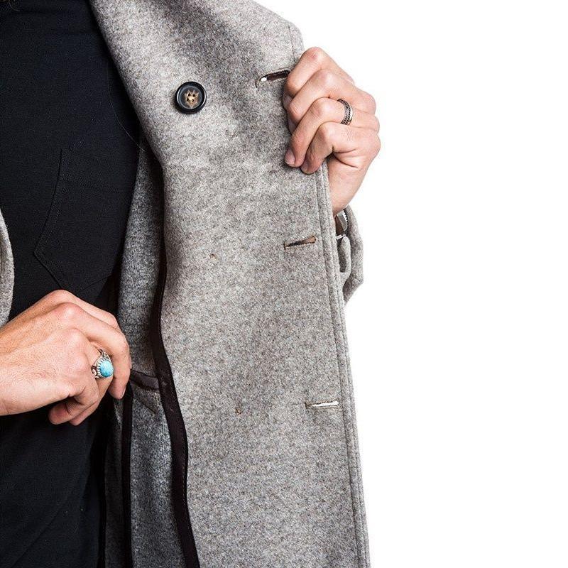 Men's Autumn & Winter Pure Color Jacket Cotton Coat - Image 10