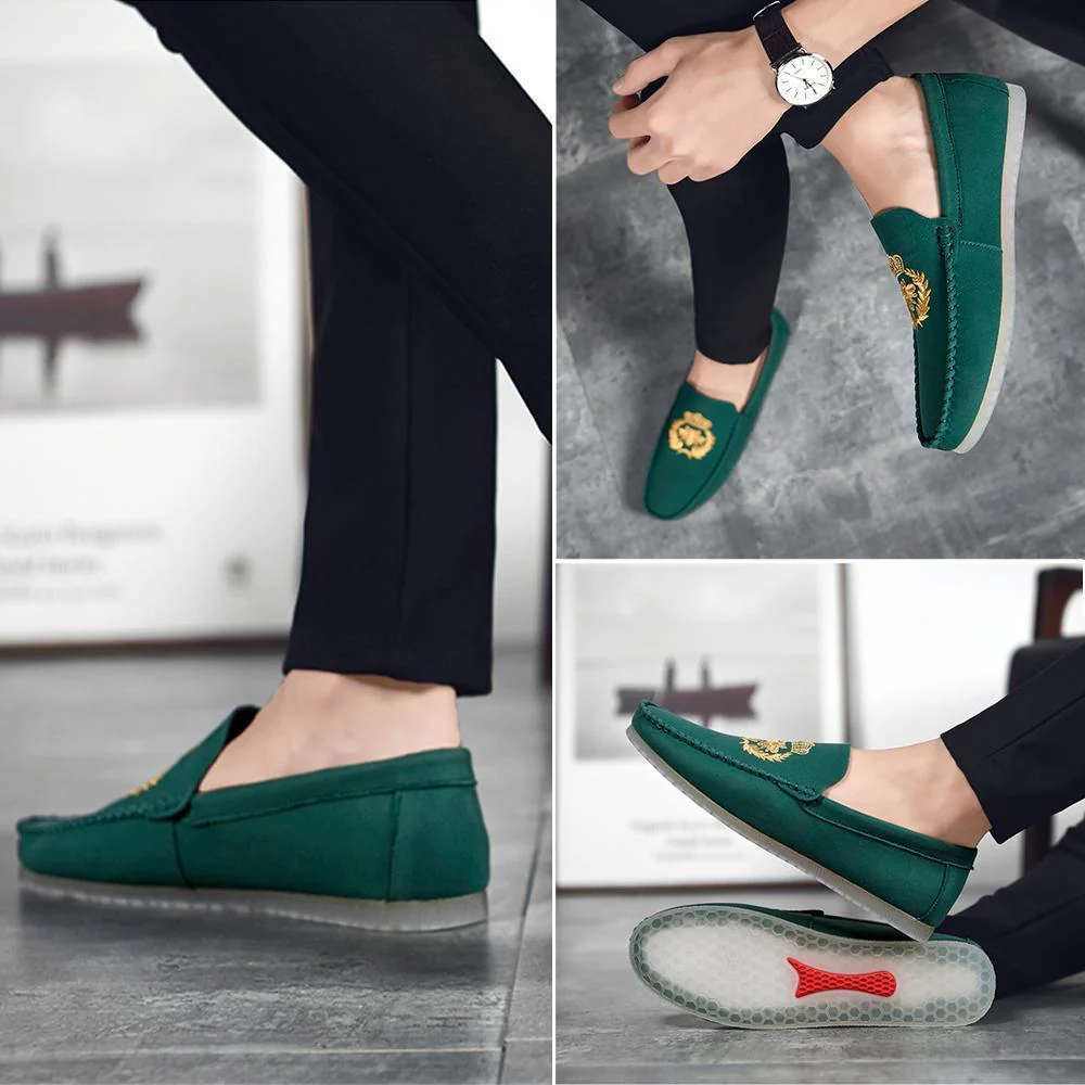 Men's Embroidered Loafers - Image 8