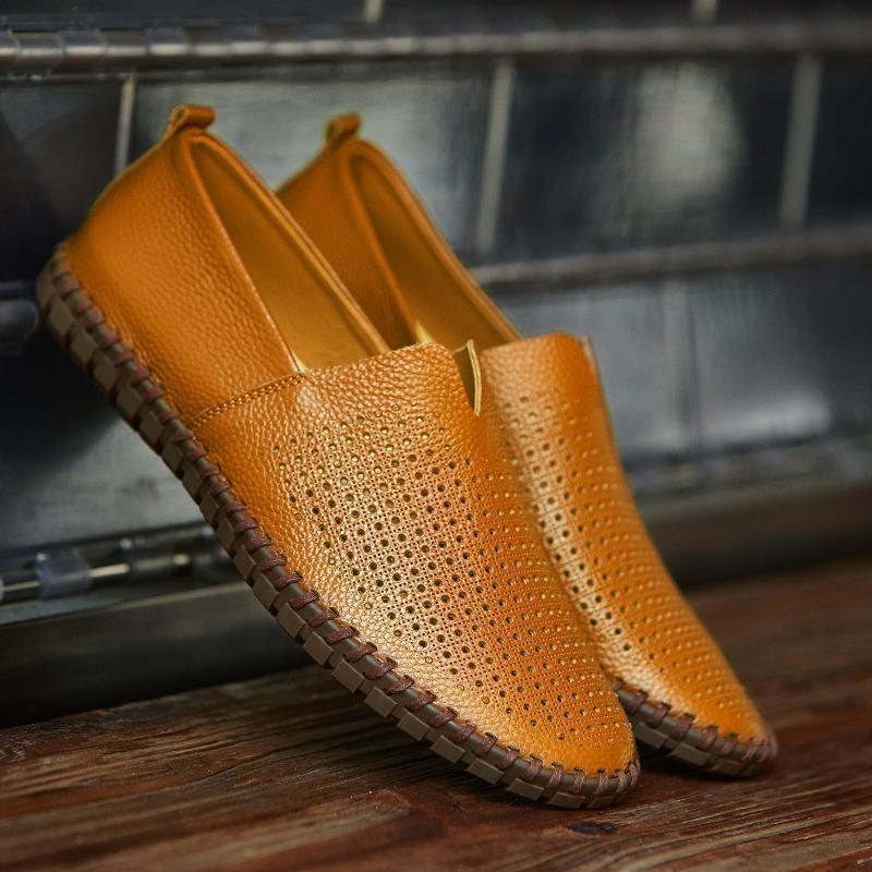 Men's Genuine Leather Loafers - Image 8