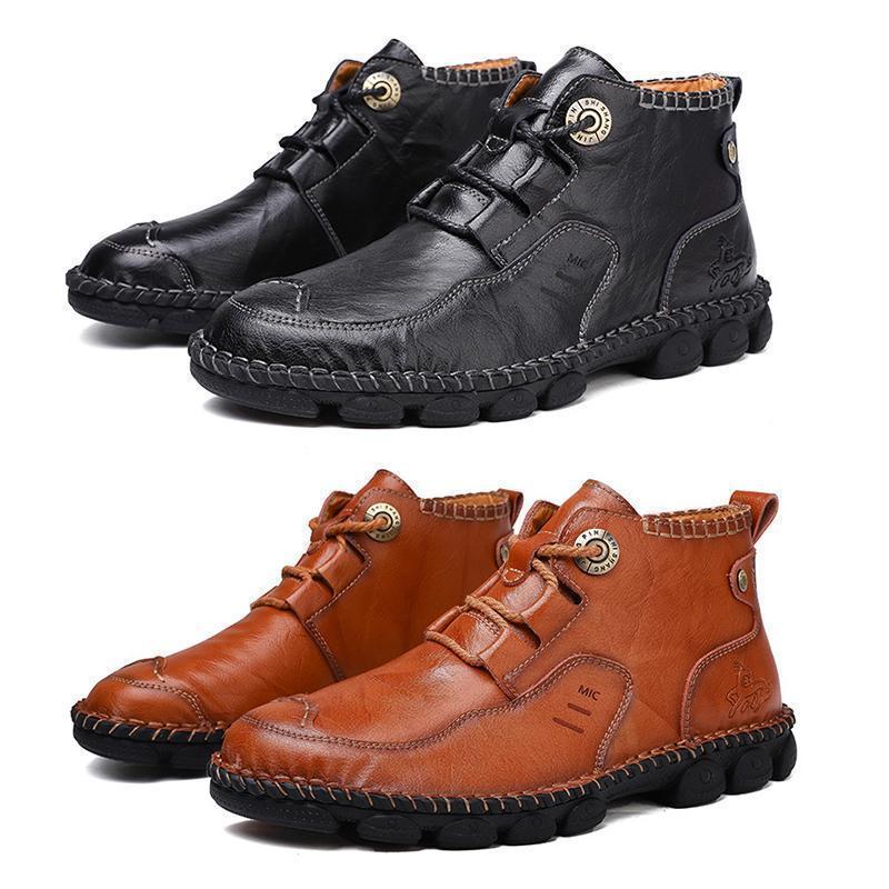 Men's Hand-stitched Martin Boots - Image 2