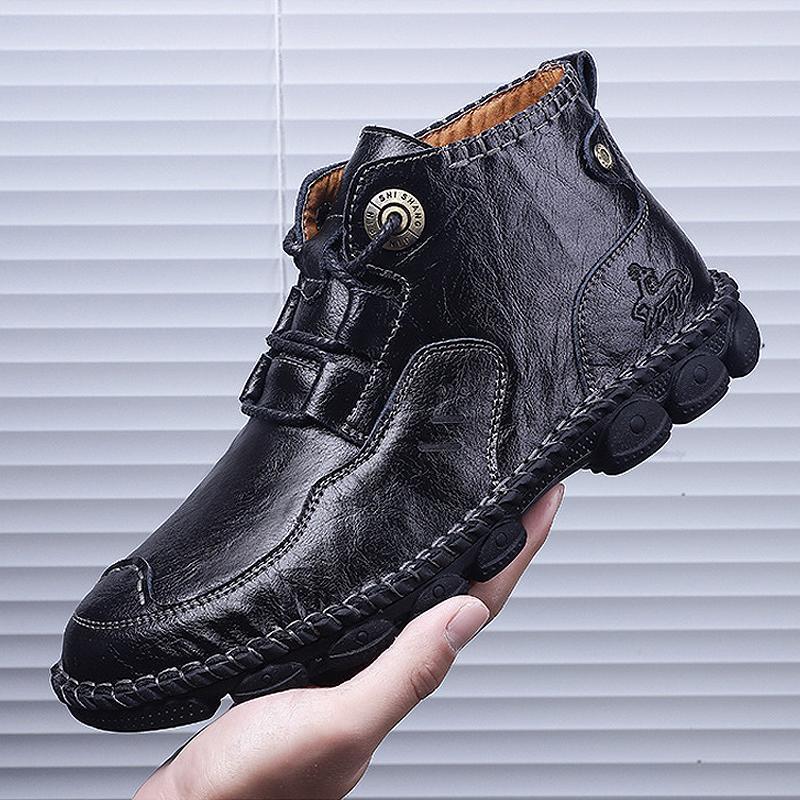 Men's Hand-stitched Martin Boots - Image 5