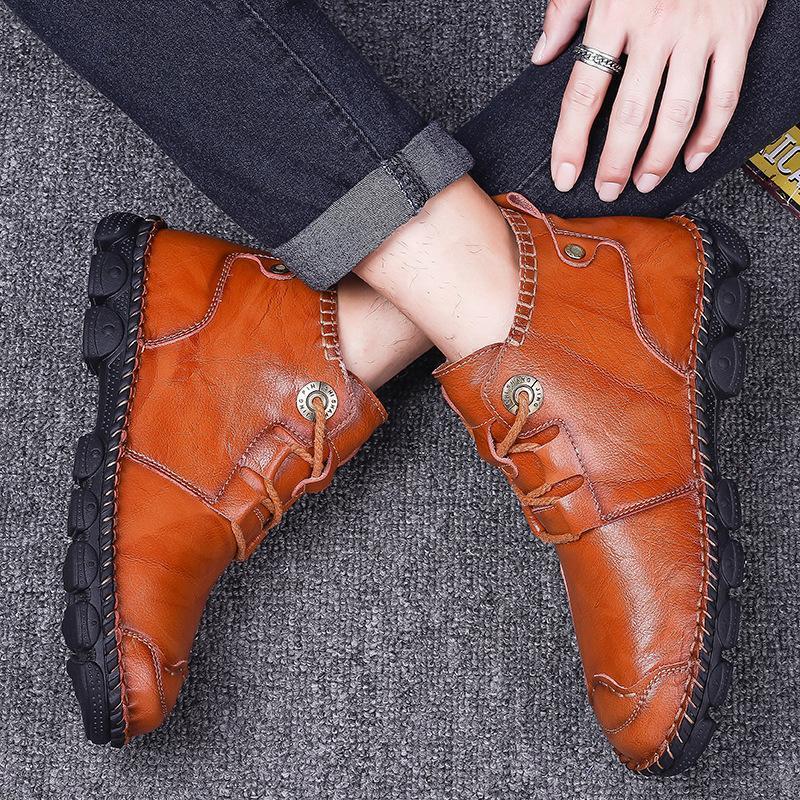 Men's Hand-stitched Martin Boots - Image 8