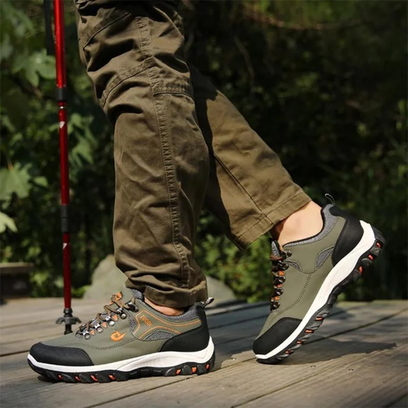 Men's Mesh Breathable Waterproof Athletic Outdoors Sneakers - Image 8