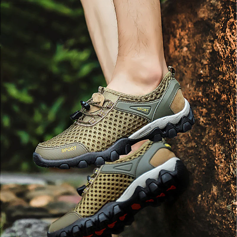 Mesh Button-up Shoes - Image 7