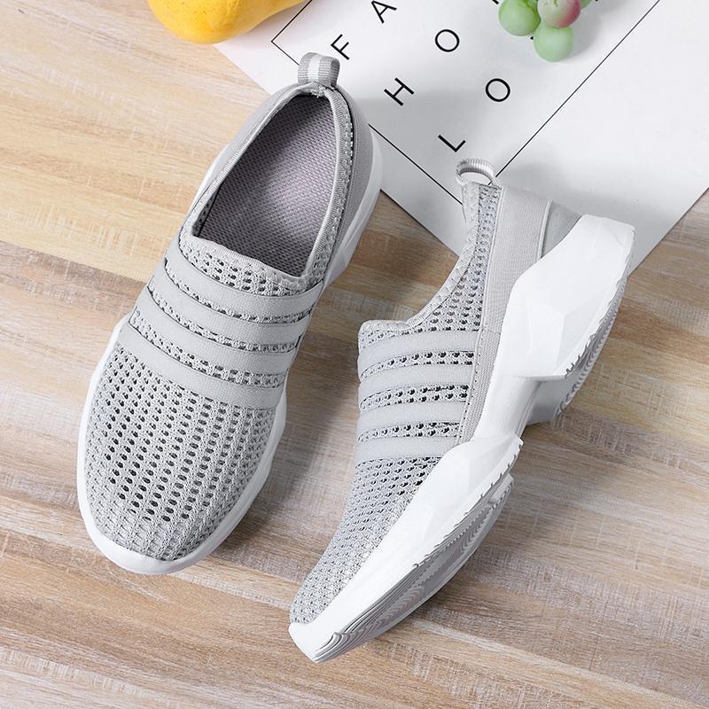 Mesh Sports Casual Slip On Walking Shoes - Image 2
