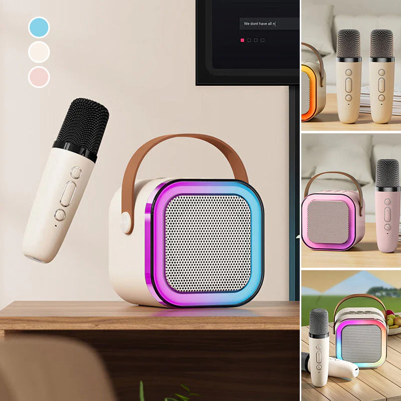 Mini Karaoke Machine with Wireless Microphones - Image 11