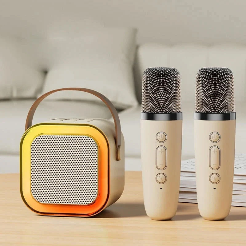Mini Karaoke Machine with Wireless Microphones - Image 12