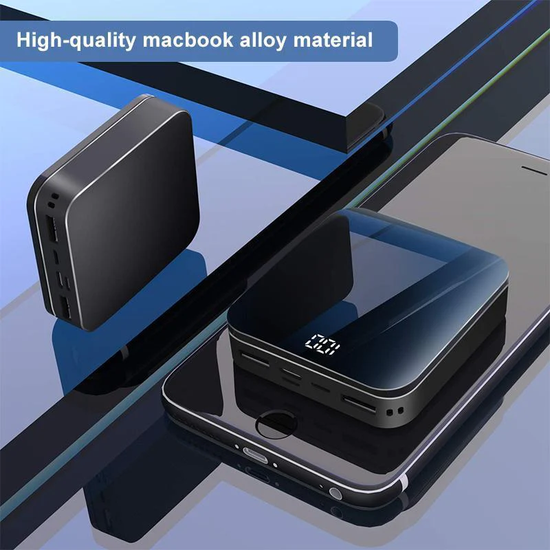 Mini Power Bank Portable Charger 10000mAh High Capacity with LCD mirror Display - Image 6