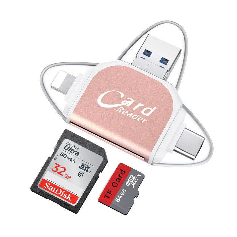Multi-Port 4 in1 Universal SD TF Card Reader - Image 11