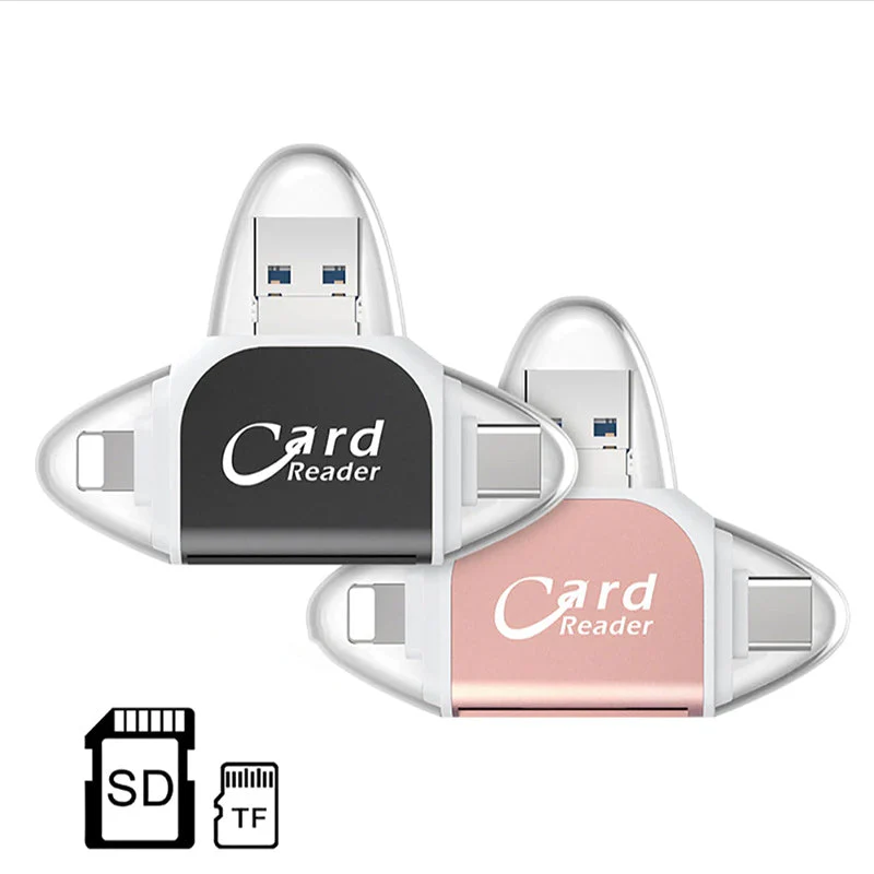 Multi-Port 4 in1 Universal SD TF Card Reader - Image 14