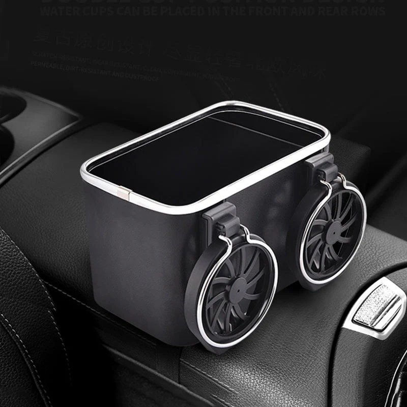 Multifunctional Car Tissue Box with Bottle Holder - Image 7
