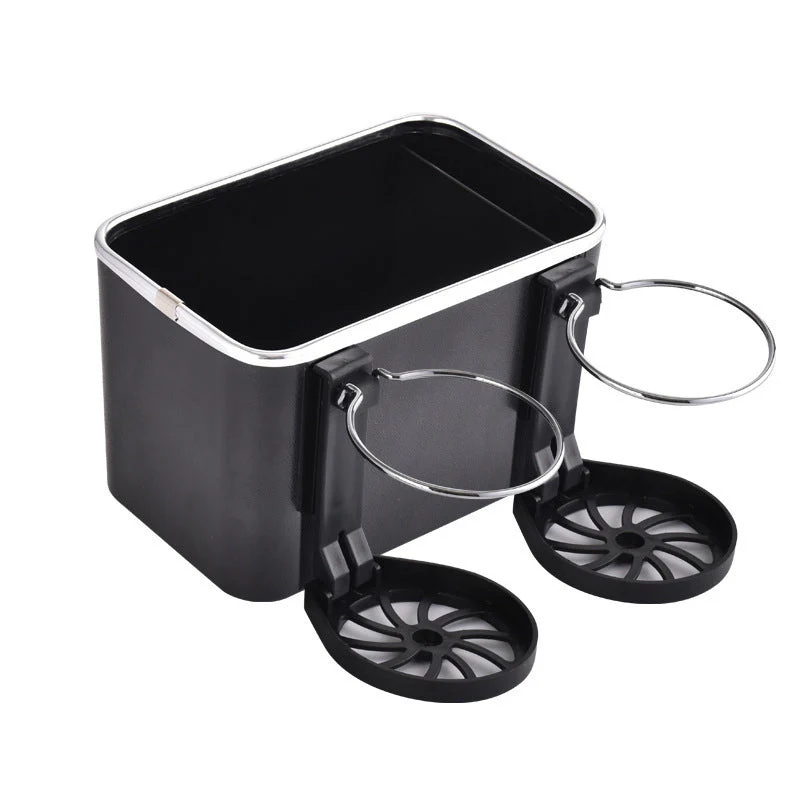 Multifunctional Car Tissue Box with Bottle Holder - Image 9