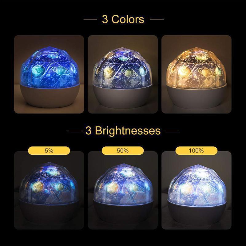 Multifunctional LED Night Light Star Projector Lamp, 5 Sets of Film - Image 12