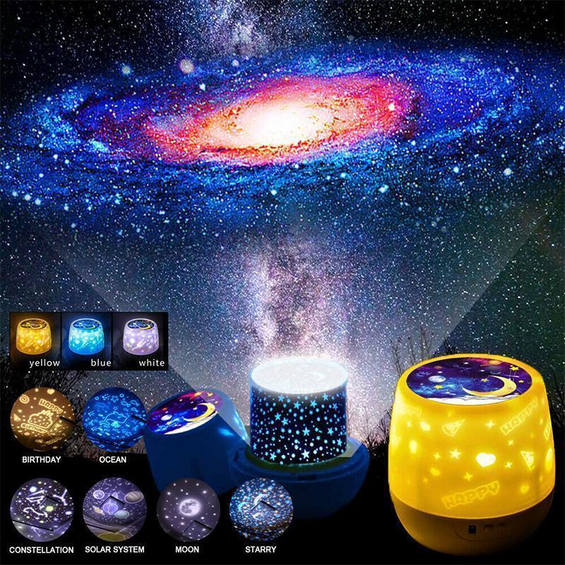Multifunctional LED Night Light Star Projector Lamp, 5 Sets of Film - Image 4