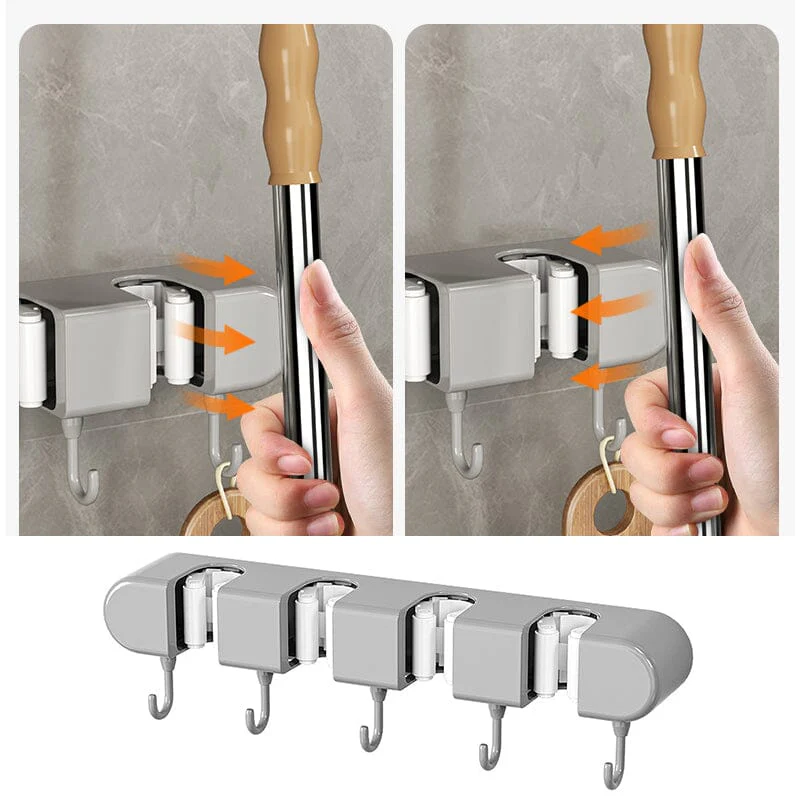 ✨2023 Hot Sale✨Multifunctional Mop Holder with Hook - Image 5