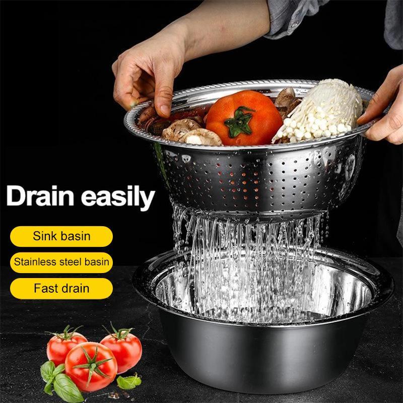 Multifunctional Stainless Steel Basin - Image 7