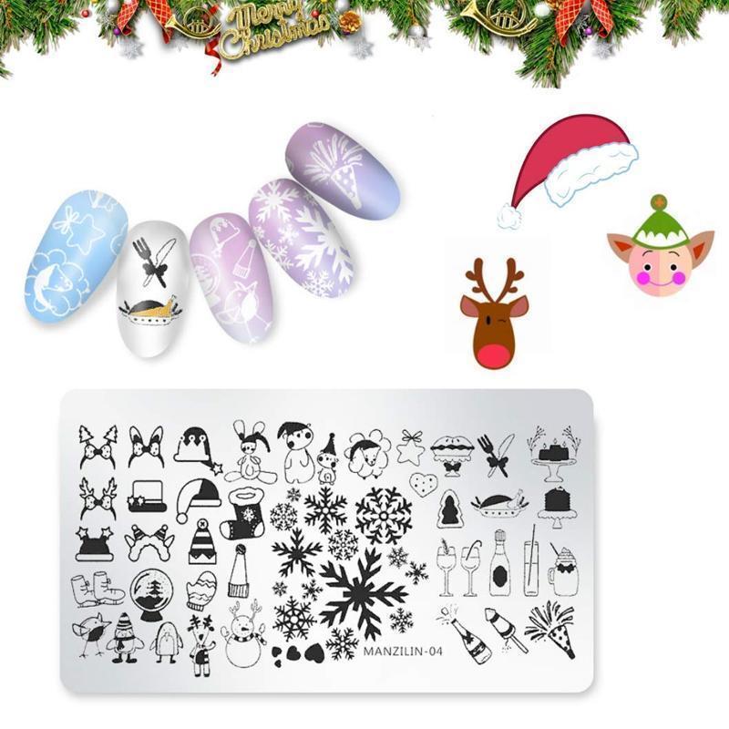 Nail Art Stamping Template--Christmas Style - Image 4