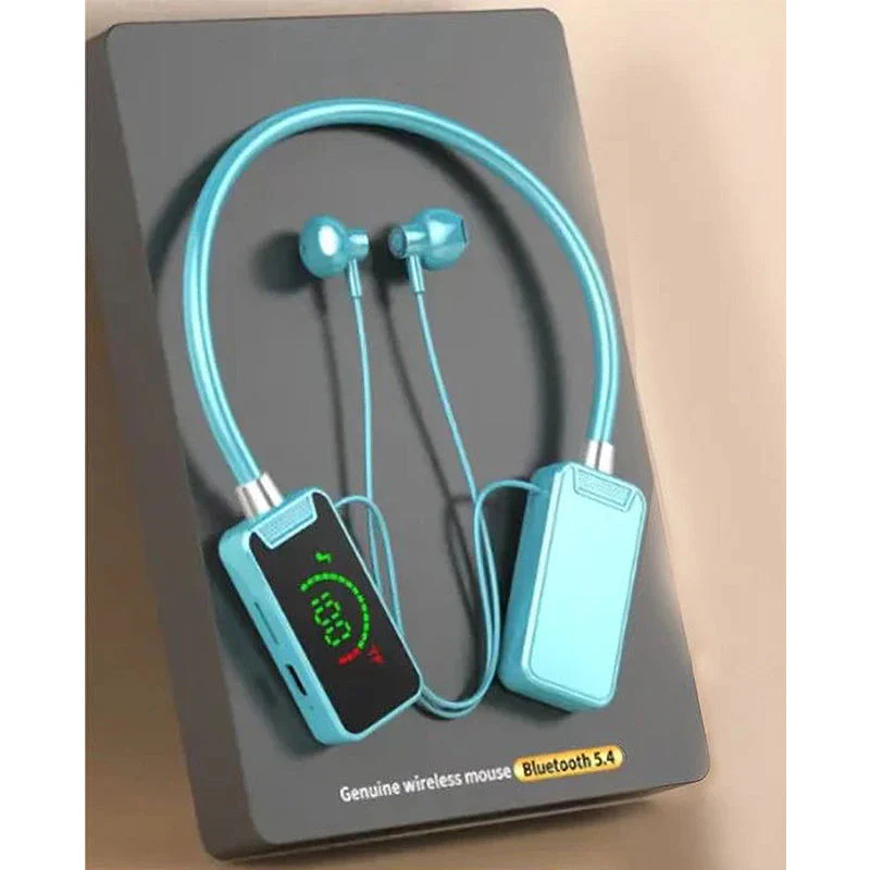 Neckband Digital Display Bluetooth Headset - Image 13